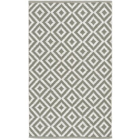 Safavieh 3 x 5 ft. Small Rectangle Montauk Hand Woven Rug, Grey and Ivory MTK613M-3